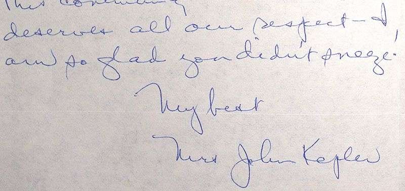 "I'M GLAD YOU DIDN'T SNEEZE!"